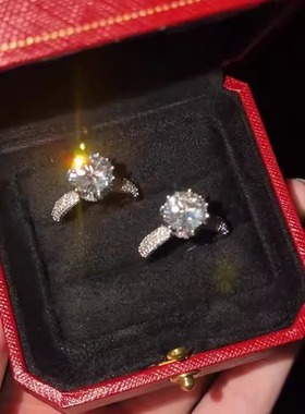 旭平单石手捧花花束戒指女个性时尚轻奢小众设计高级感食指戒指环