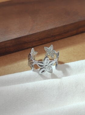 旭平甜酷金属ins立体质感时尚气质修饰手型指环戒指