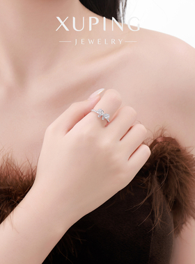 旭平甜美蝴蝶结戒指女时尚气质冷淡风小众轻奢食指戒高级感指环