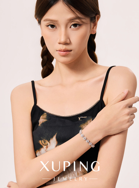 旭平中古vintage轻奢闪烁冰糖圆形手链女手表扣简约时尚通勤手饰