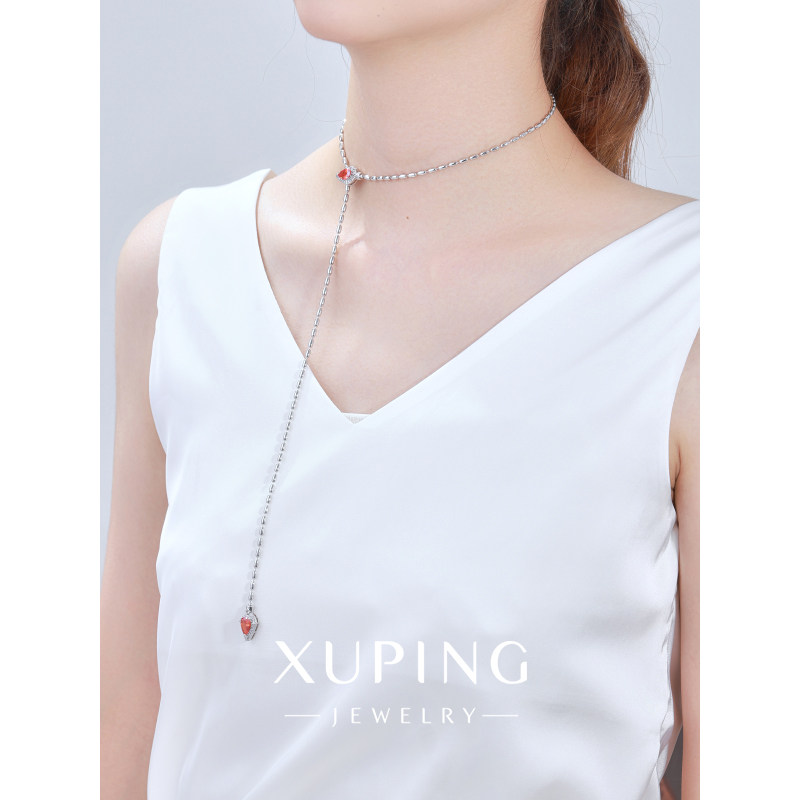 旭平可调节蛇项链女轻奢高级感锁骨链时尚小众冷淡风饰品配饰GDW,淘宝优惠券,粉丝福利购,淘宝优惠卷