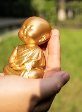 空间方式手绘小般若禅意雕塑摆件