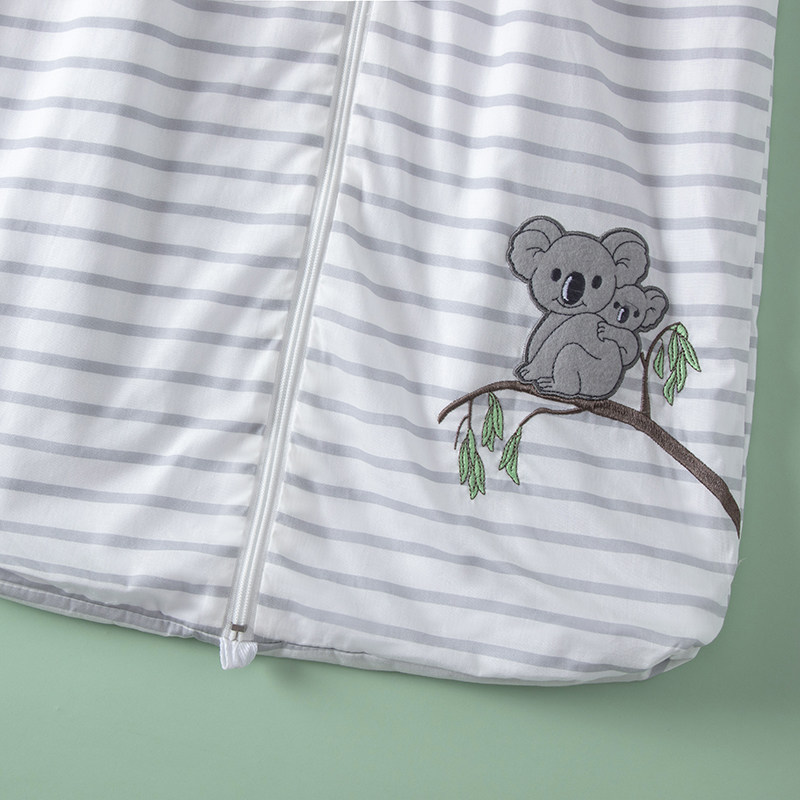 儿童夏季双层棉无袖防踢睡袋