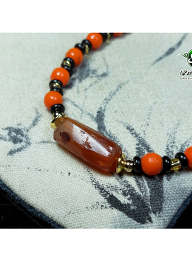 手链红色手链老玛瑙不还价