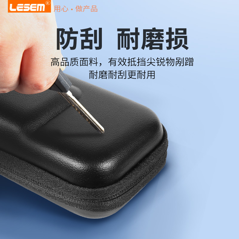 LESEM适用于DJI大疆action3收纳包运动相机便携盒Osmo灵眸4代收纳盒边框迷你保护配件机身手拿包防摔抗压 - 图2