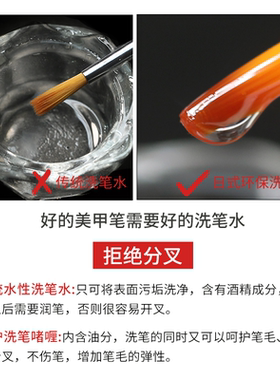 日式不伤光疗专业清洁液送水晶杯