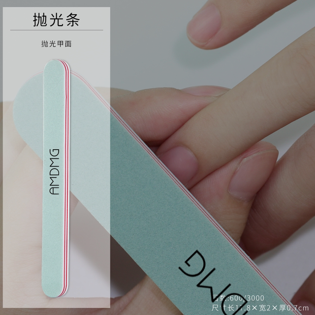 点点海绵薄款双面抛光打磨砂条搓条修型指甲锉美甲店专用工具套装