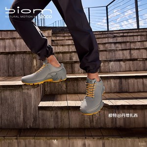 ECCO爱步运动鞋男 皮革透气跑步鞋运动休闲鞋 健步BIOMC800464