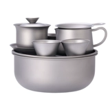 Дорожный чайный сервиз, портативный комплект, чай, вместительный и большой заварочный чайник для кемпинга для домашнего использования