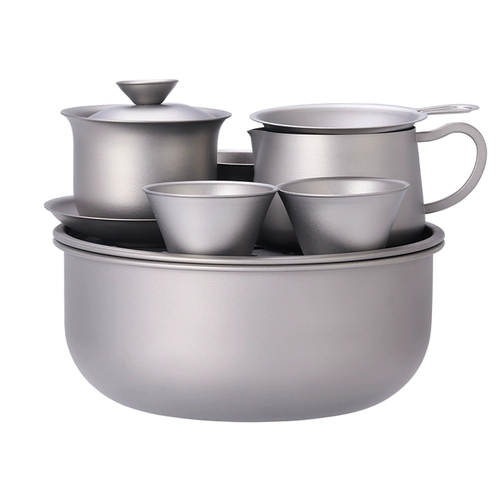 Дорожный чайный сервиз, портативный комплект, чай, вместительный и большой заварочный чайник для кемпинга для домашнего использования