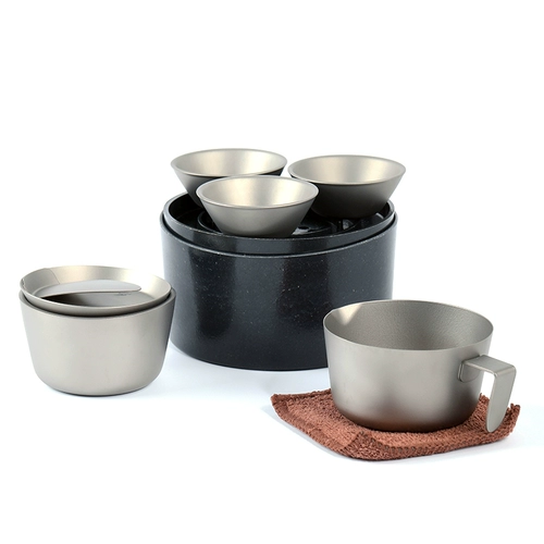 Дорожный чайный сервиз, металлический портативный чай, комплект для отдыха