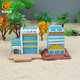 Psychological sand table game sand box toys sand tour therapy gymnasium model court hospital construction elementary school