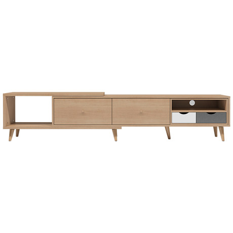 Nordic TV Cabinet small Apartment Home Living Room Floor Cabinet Hotel Apartment Audio-Visual Cabinet Coffee Table Combination