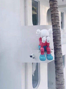 kaws卡通玩偶芝麻街公仔大摆件