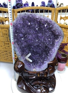 一物一图天然乌拉圭原矿紫晶洞摆件家居装饰开业乔迁办公送礼收银