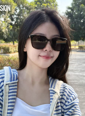 【晁然推荐】陌森方框墨镜潮流男女款防晒偏光防紫外线猫眼太阳镜