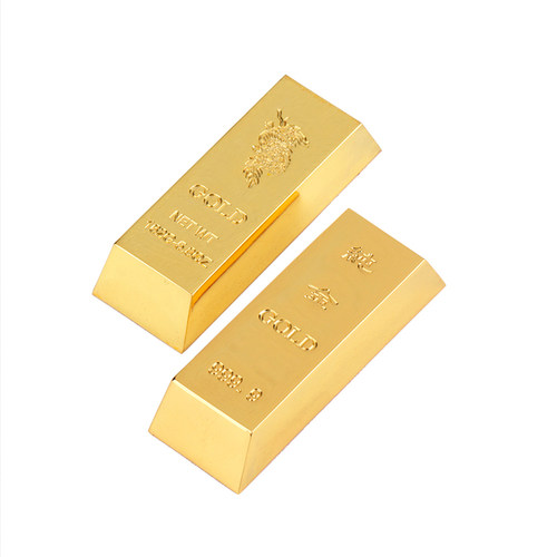 金条仿真 金砖摆件铜合金假金条工艺装饰品金店银行展示样品道具 - 图2