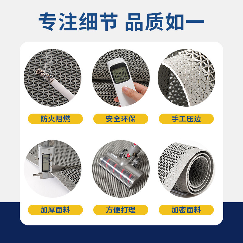 高端室外入户门地垫门口排水专用柔软可定制裁剪商用防滑迎宾地毯