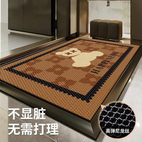 红色入户门地垫防滑门垫家用进门脚垫2026新款门口垫子蹭土不显脏 - 图1
