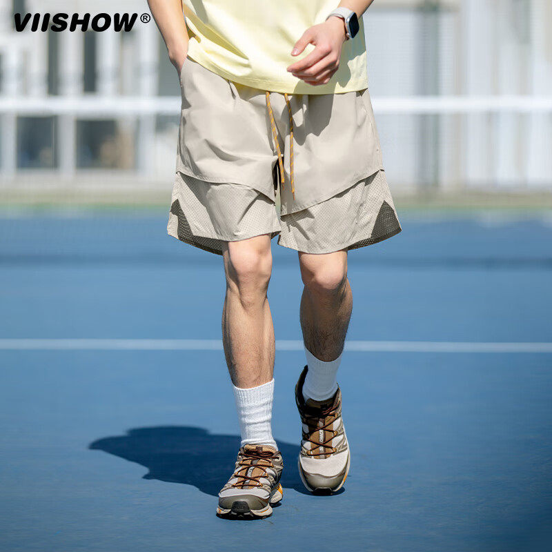 百搭直筒夏季户外美式工装运动休闲短裤潮牌男裤拼接透气五分裤男,淘宝优惠券,粉丝福利购,淘宝优惠卷