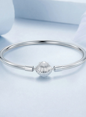 贝壳手镯925纯银简约时尚休闲风