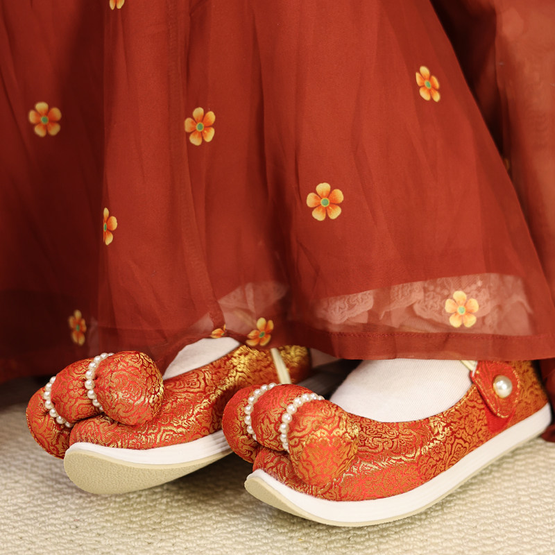 江南朱记汉服鞋【锦年】小枕头橡胶底汉服鞋子内增高古风布鞋平跟,淘宝优惠券,粉丝福利购,淘宝优惠卷