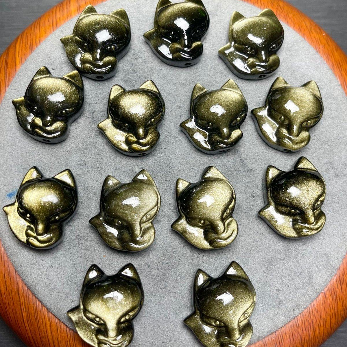 金曜石大头狐配件隔珠文玩diy配饰材料串饰手工项链佛珠手链手串,淘宝优惠券,粉丝福利购,淘宝优惠卷