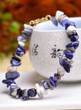 天然舒俱来手链女不规则原石手串原矿送朋友百搭气质礼物水晶手链