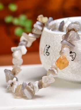 不规则送女朋友礼物原石水晶手串