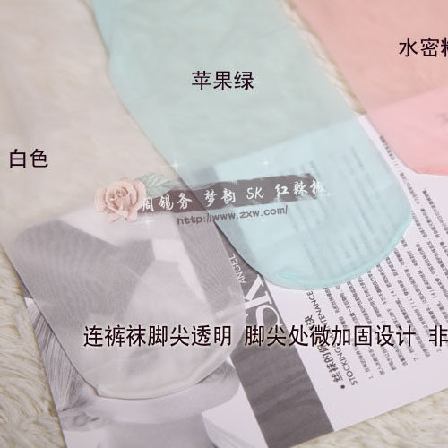 SK夏季超薄丝袜3D连裤袜丝袜 中腰无痕 全透明 T裆 女 5D鱼嘴袜子 - 图3