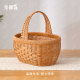 W886 oval large capacity hand-portable weaving storage outdoor picnic, outing, fruits and vegetables snacks 35*27*18/35