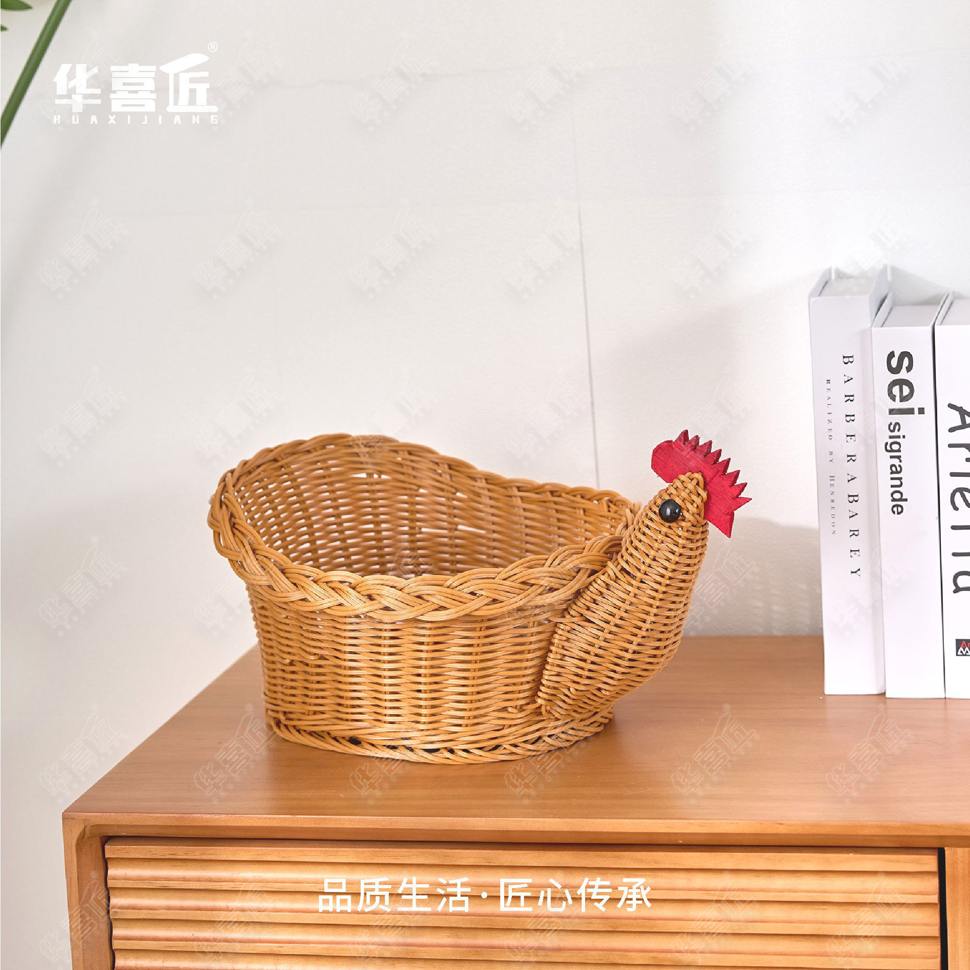 W180母鸡创意手工造型鸡蛋篮子收纳篮厨房用食材果蔬篮储物篮,淘宝优惠券,粉丝福利购,淘宝优惠卷