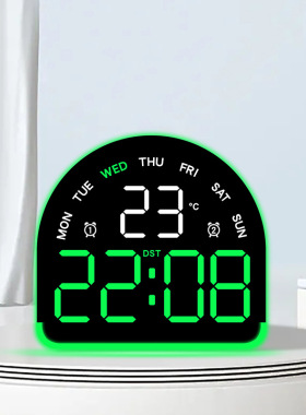 LED Digital Alarm Clock Large Display with Calendar for Home