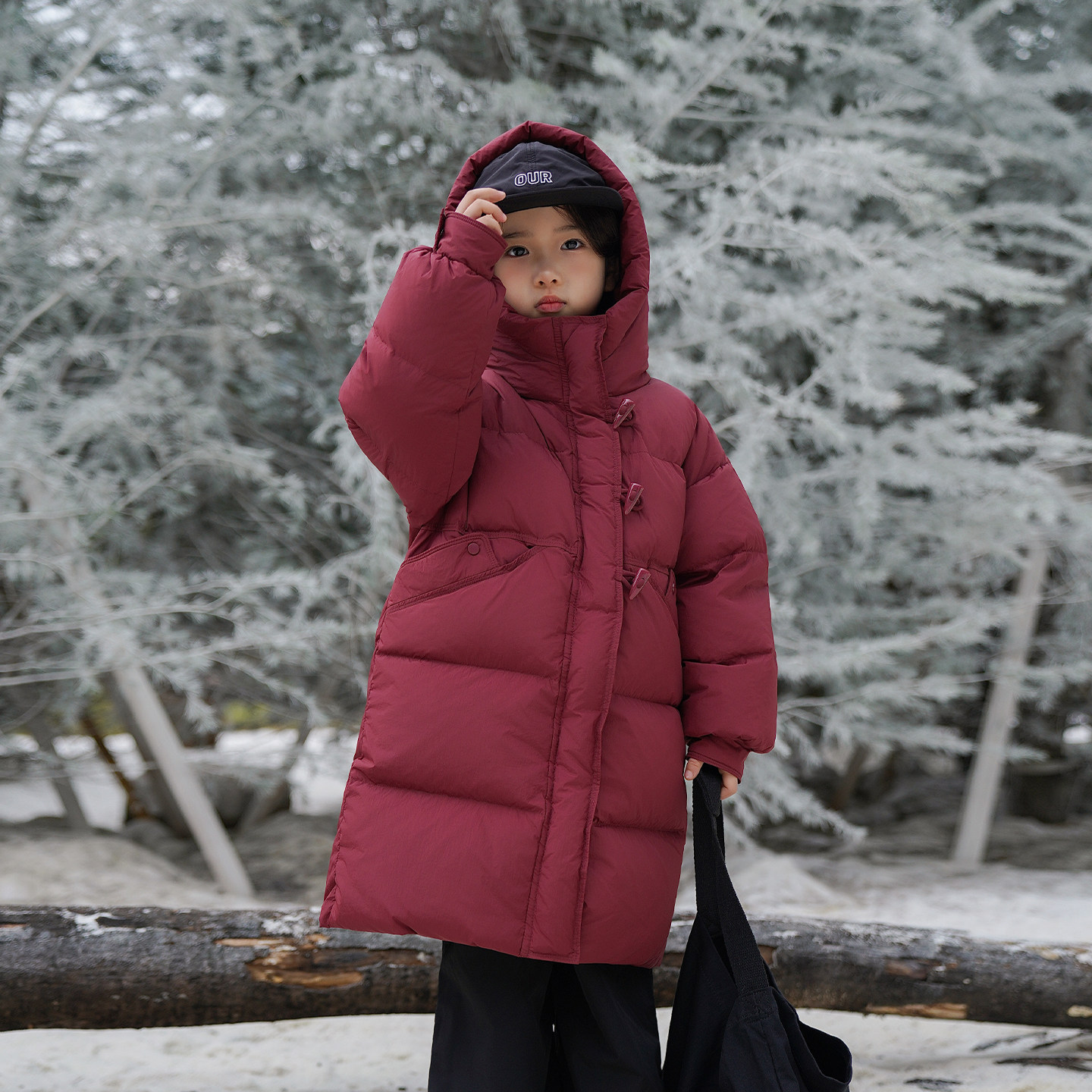 冰雪童年2025新款冬装女童羽绒服中长款男童宝宝加厚三防保暖外套,淘宝优惠券,粉丝福利购,淘宝优惠卷