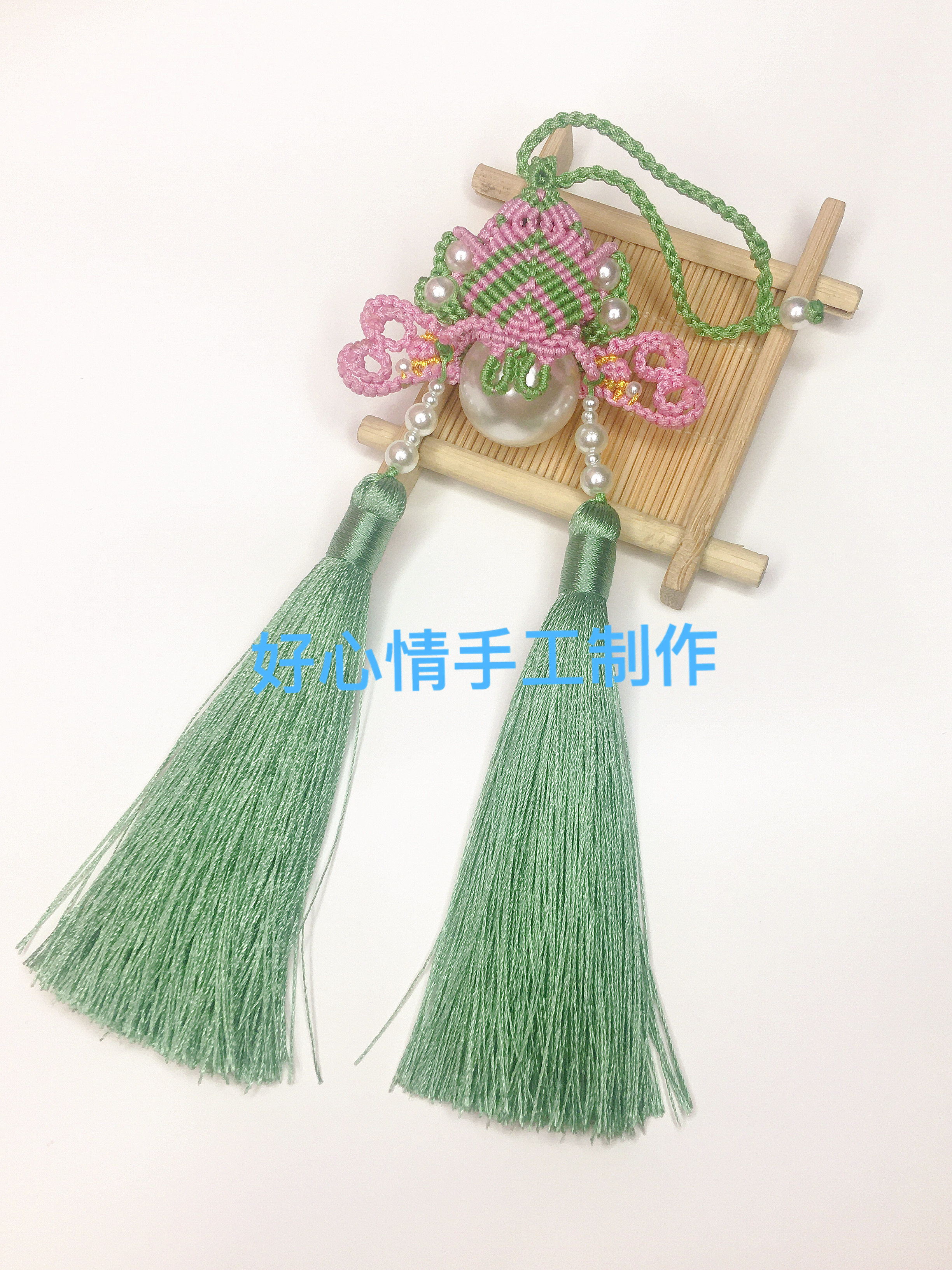 好心情手工编织凤冠花嫁之书月刀马旦diy材料包中国古风挂饰包邮 好心情手工制作 淘优券