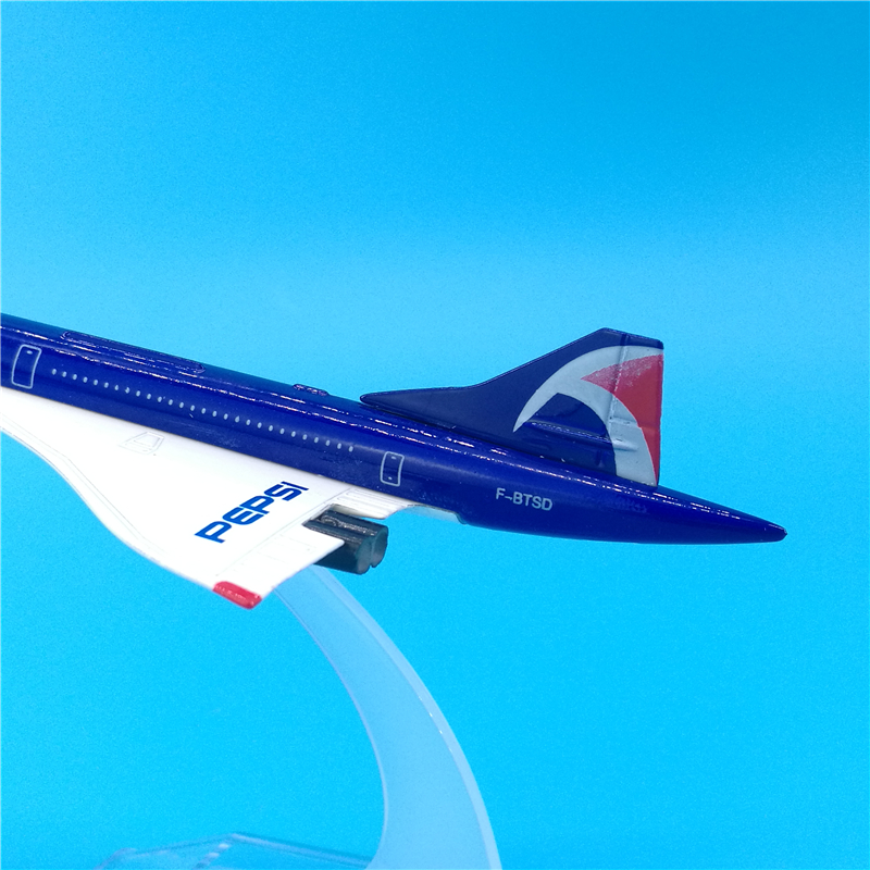 16cm百事可乐协和号金属飞机模型摆件纪念品Pepsi Airplane Model - 图1