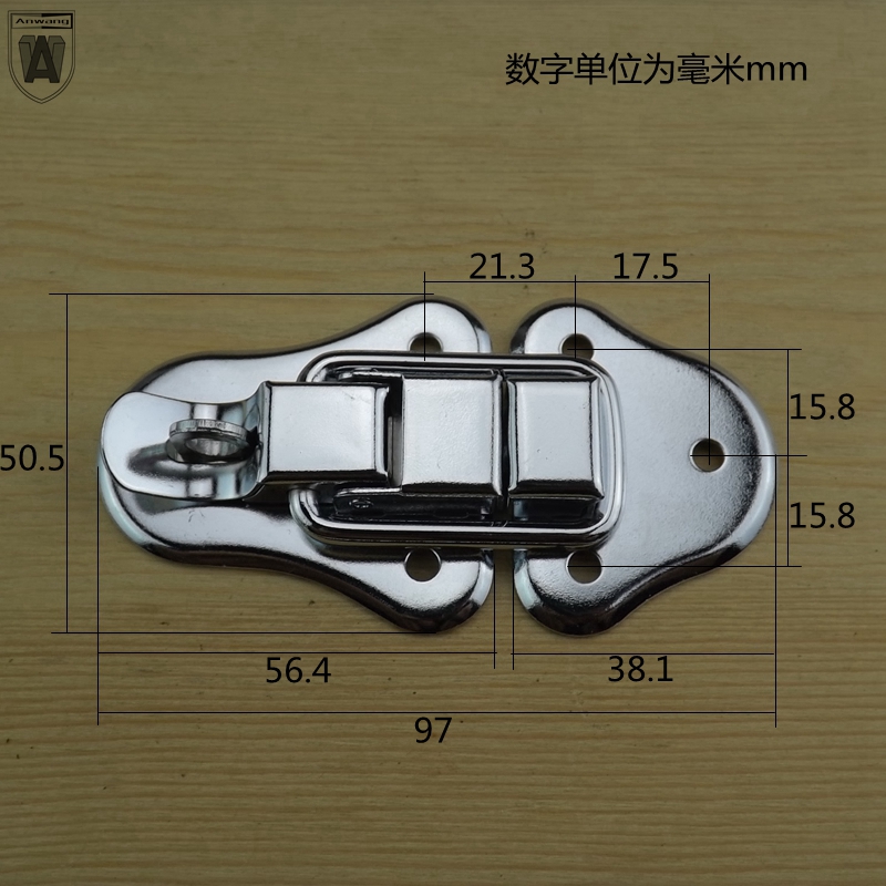 安望3001搭扣锁工具箱锁扣箱子卡扣木箱固定箱扣箱包扣锁配件包邮 - 图1