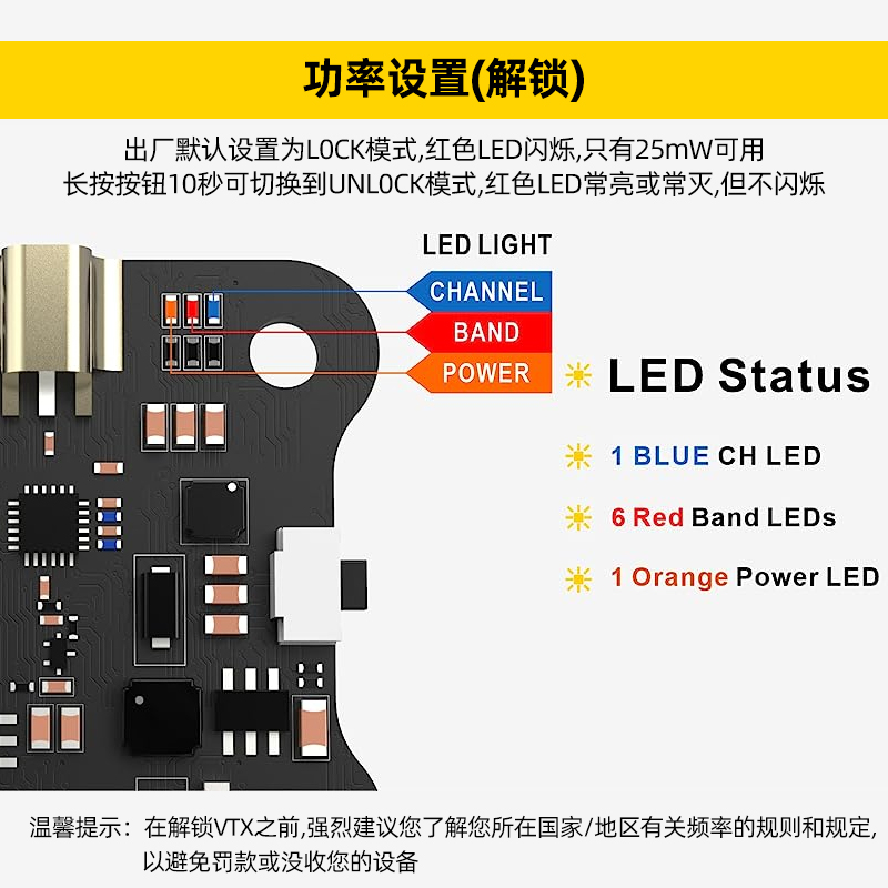 SpeedyBee TX800 5.8G图传TX ULTRA1.6W穿越机航拍FPV模拟图传 - 图1