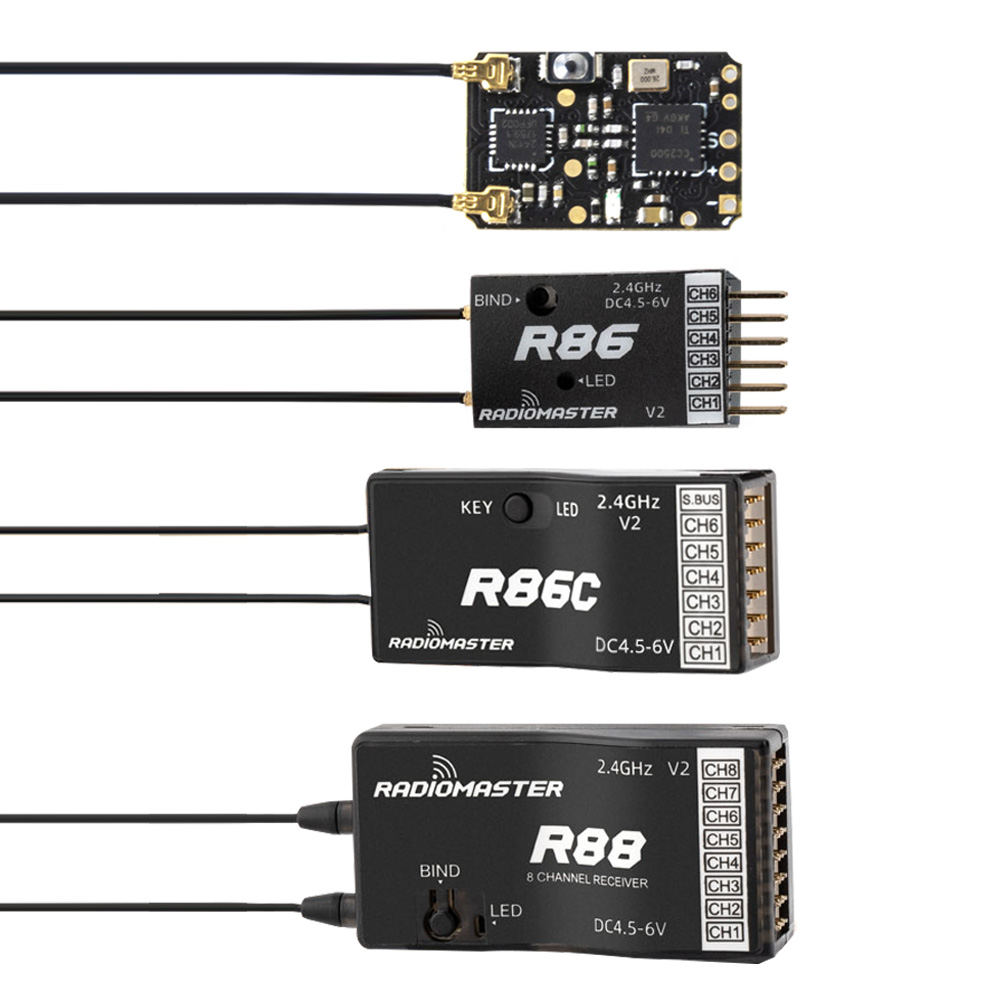 Radiomaster接收机器TX16S接收机 D8协议遥控器R88 86C 8mini - 图3