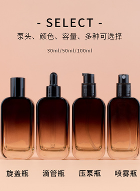 玻璃分装瓶喷雾滴管瓶小样套装