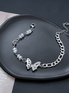 蝴蝶手链男女时尚潮流个性串珠轻奢百搭高级感手饰礼品设计款