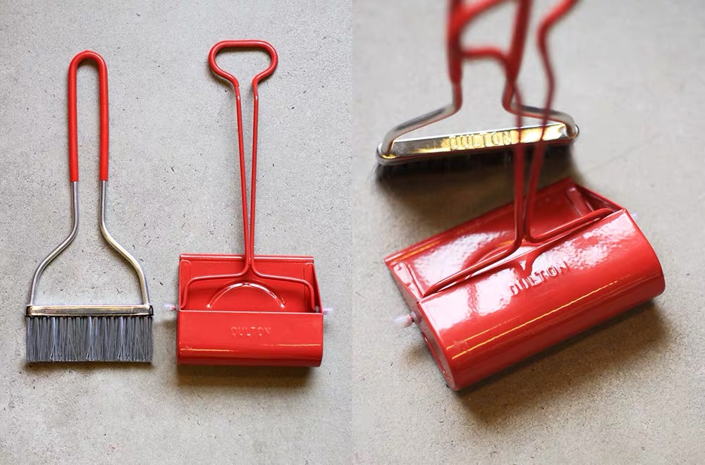 新品 正品日本dulton复古金属长柄小号家用清扫帚扫把簸箕套装铁 - 图1