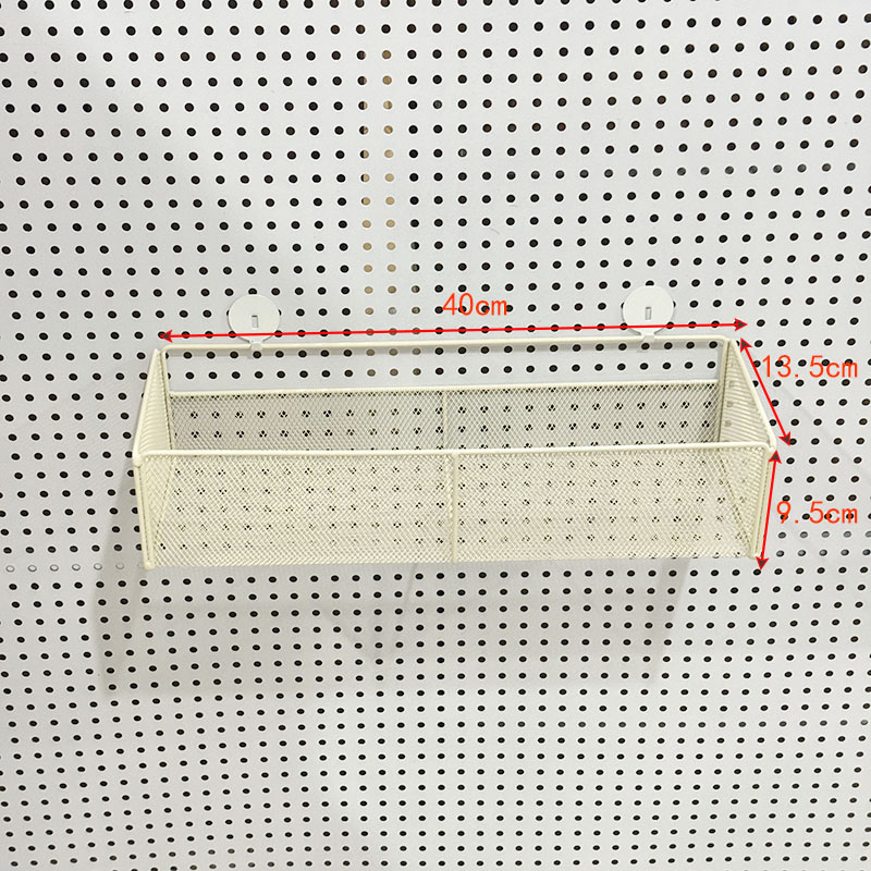 Perforated board accessories mesh basket metal long hole round hole universal