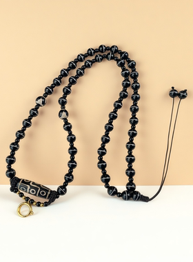 藏式唐卡吊坠挂绳泰国佛牌链天然玛瑙天珠一线药师项链万能扣挂链