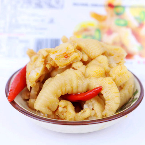 干登眼酸辣柠檬无骨鸡爪子大分量即食整箱袋装去骨凤爪网红小零食 - 图0
