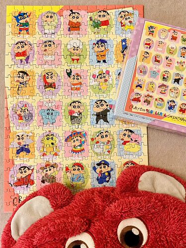 正品Ensky 蜡笔小新成人拼图150片300片1000片野原新之助动漫玩具 - 图0