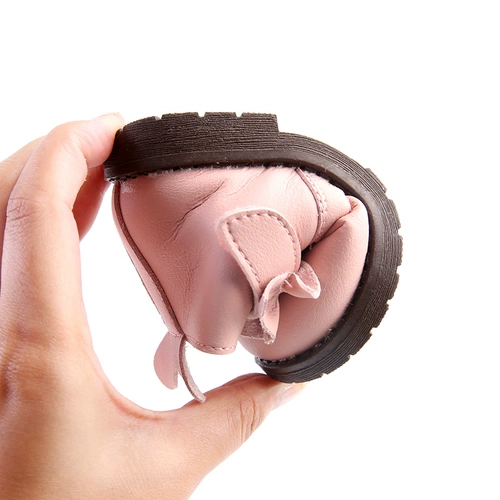 Туфли, детская удерживающая тепло обувь для девочек для раннего возраста для кожаной обуви, 1-3-5 лет, мягкая подошва