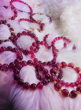 珠宝水晶多圈旺夫首饰女碧玺手链