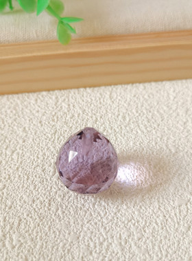 水晶透明紫色灯饰水晶球吊坠钻石球玻璃珠帘门帘隔断DIY散珠坠子