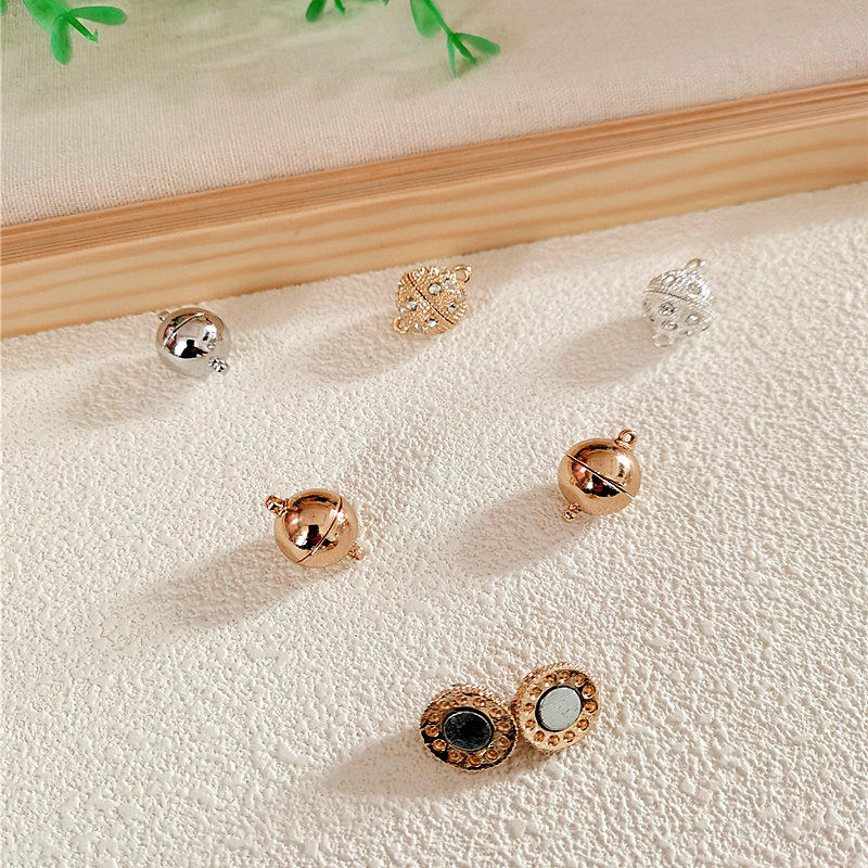 14mm方巾强力磁铁扣穿项链磁吸扣手链丝巾围巾收尾磁性镶钻光面扣,淘宝优惠券,粉丝福利购,淘宝优惠卷